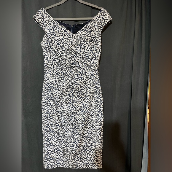 Rickie Freeman for Teri Jon Cheetah Print Off The Shoulder Formal Dress - Picture 3 of 10